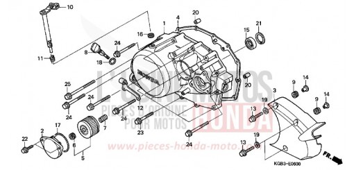 PANNEAU CARTER-MOTEUR D. VT125C2Y de 2000